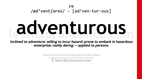 adventurous definition
